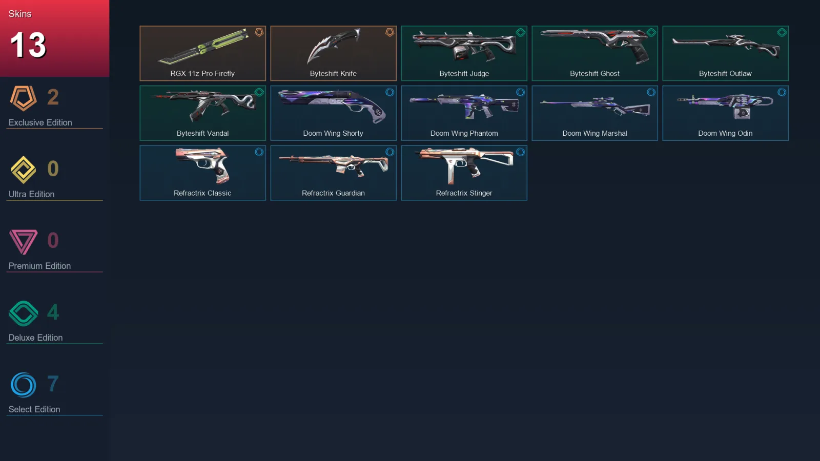 EU | Lv35 | Unranked | 13 Skin | 12 Agent | 28 Buddy — Valorant account