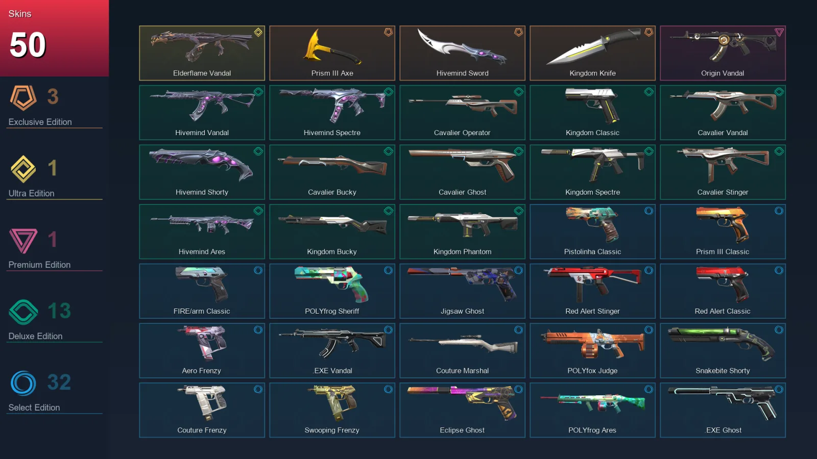 LA | Lv144 | Unranked | 50 Skin | 19 Agent | 72 Buddy — Valorant account