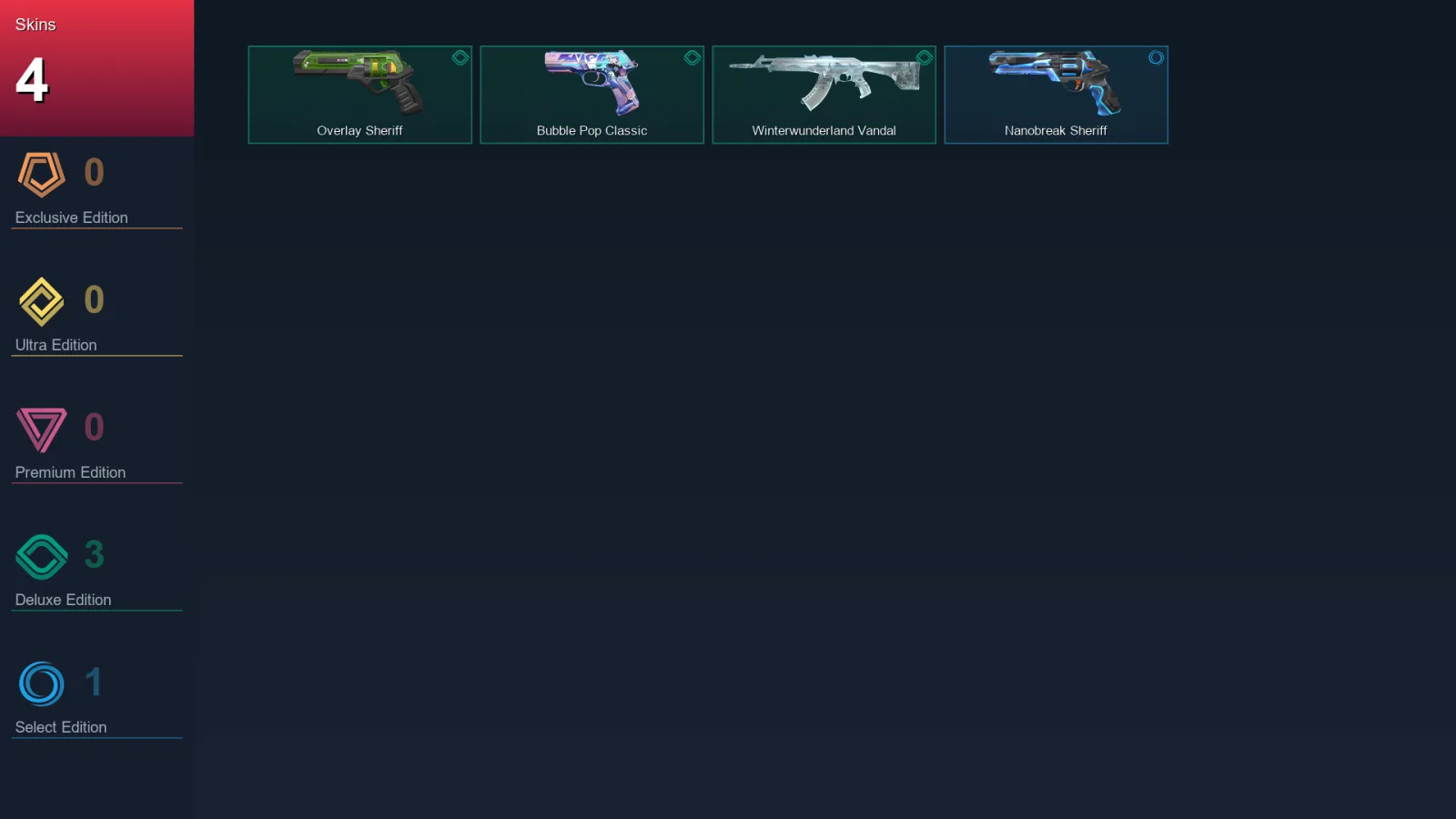 AP | Lv81 | Unranked | 4 Skin | 21 Agent | 18 Buddy — Valorant account