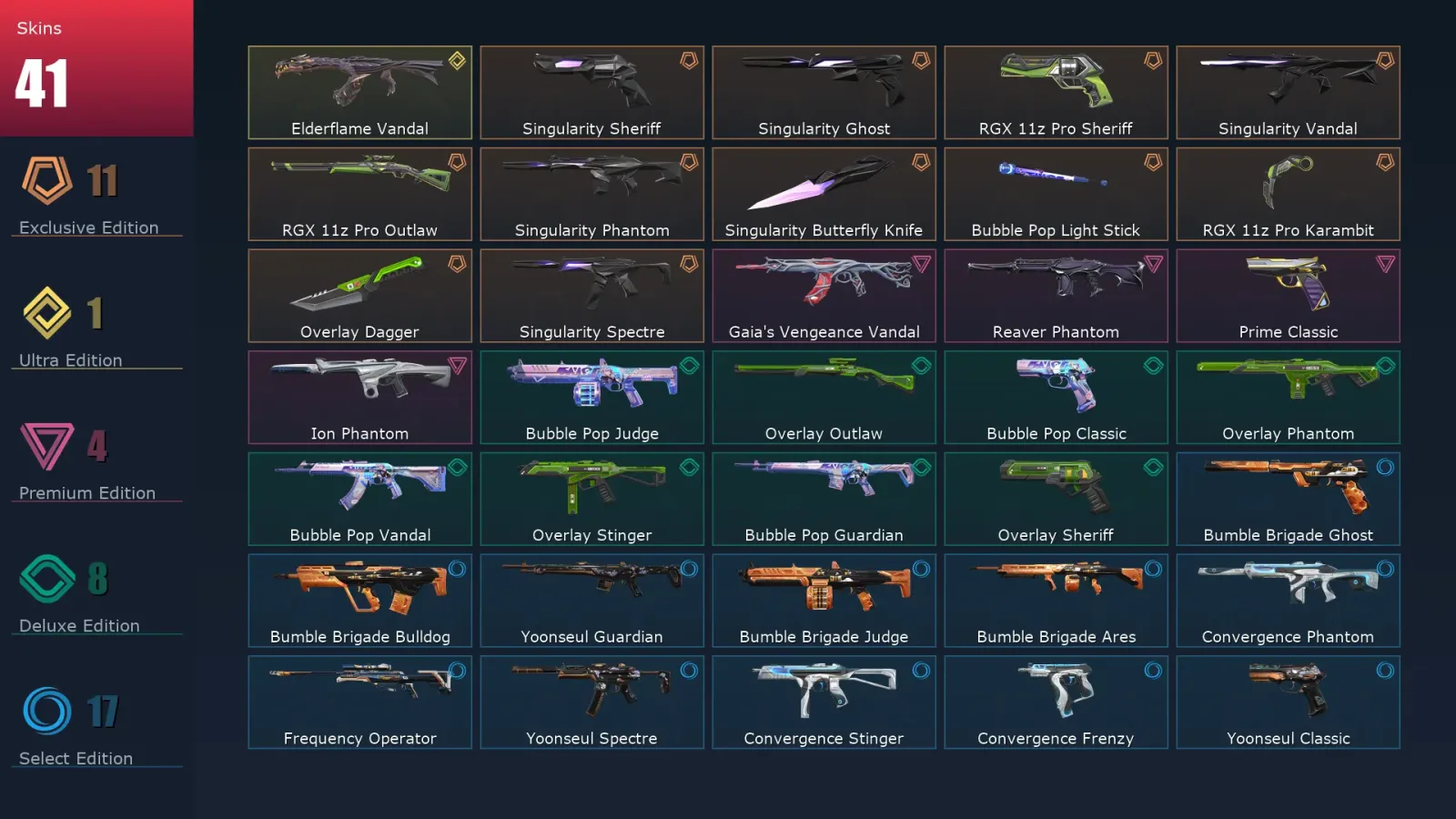 [Valorant] | EU | Level 80 | 22 Agents | 41 Skins — Valorant account
