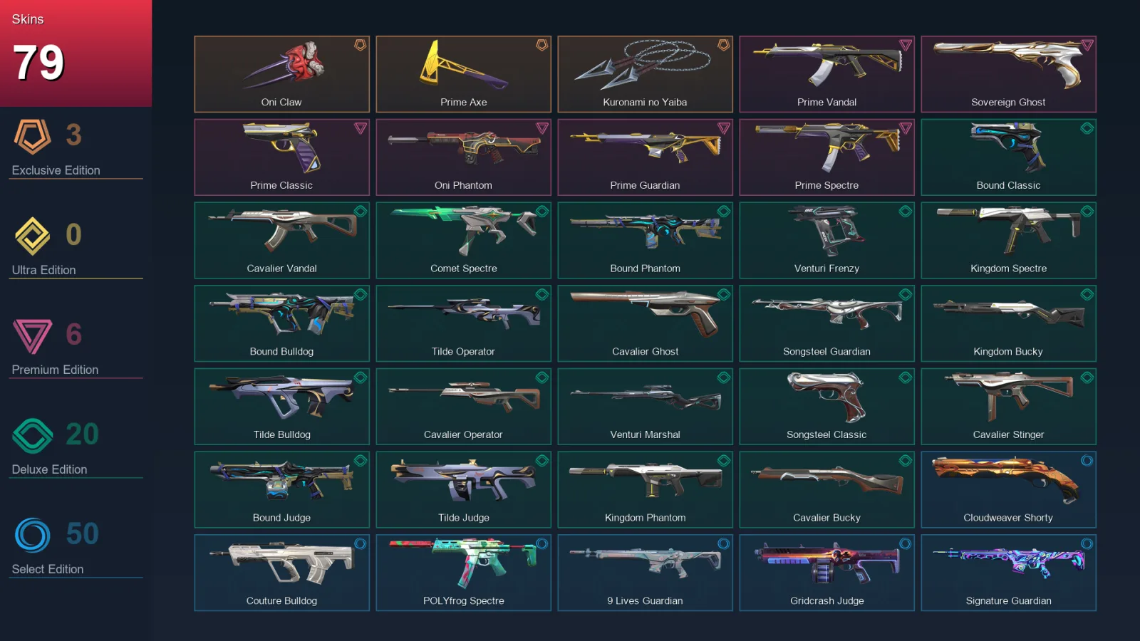 EU | Lv110 | Unranked | 79 Skin | 28 Agent | 108 Buddy