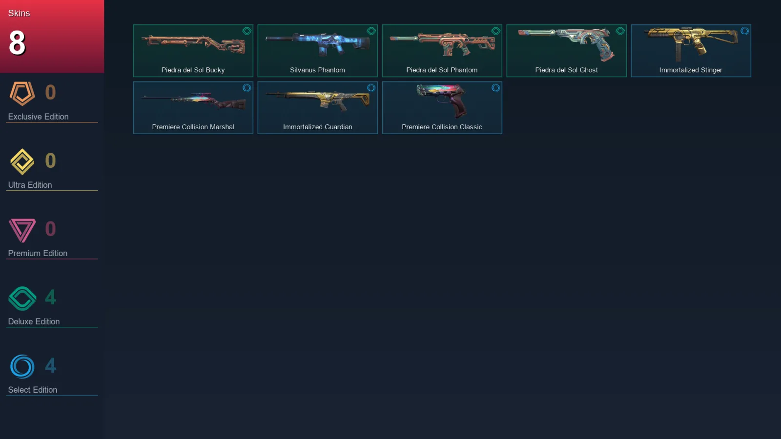 AP | Lv25 | Unranked | 8 Skin | 7 Agent | 13 Buddy