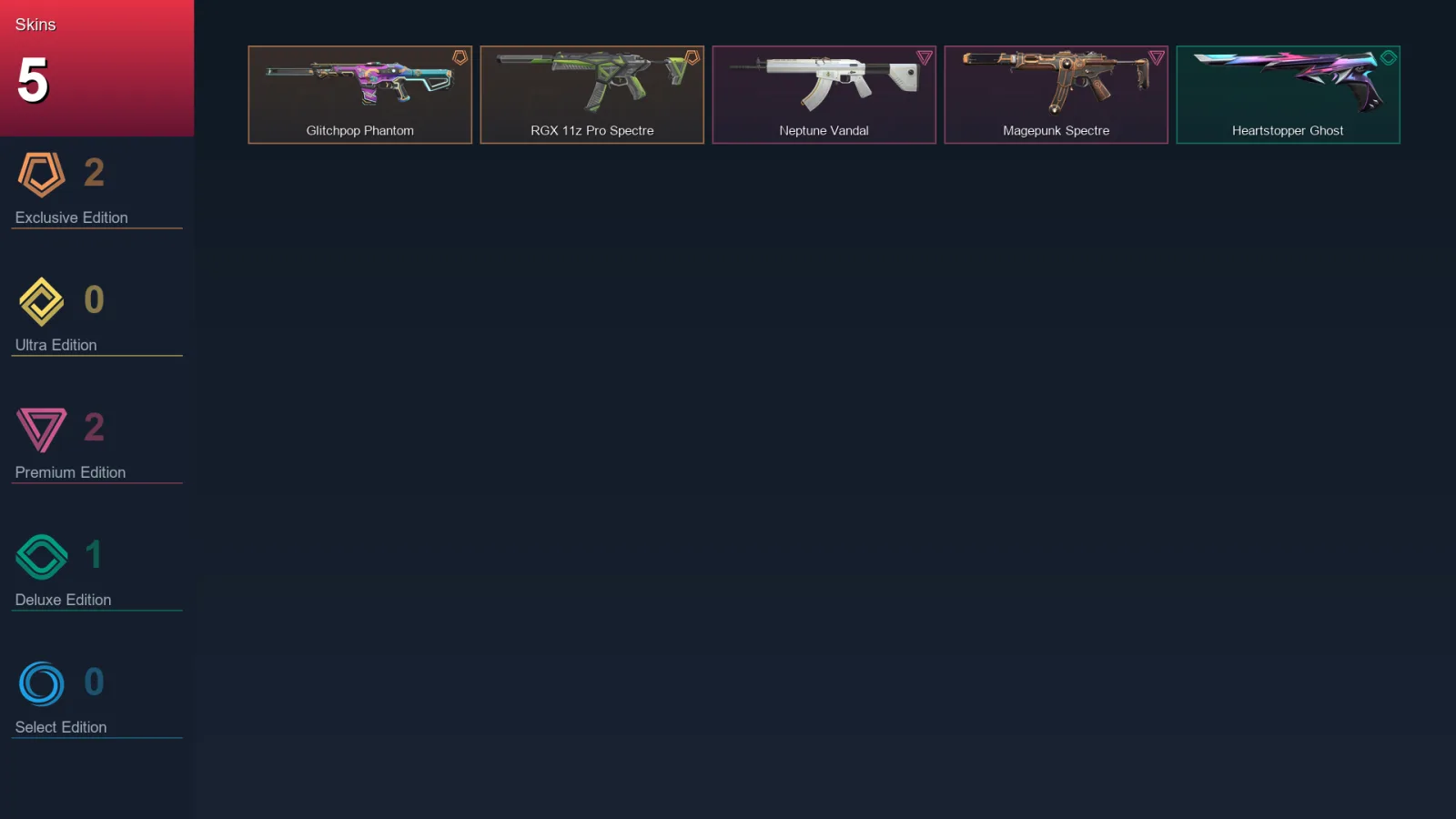 AP | Lv91 | Unranked | 5 Skin | 22 Agent | 36 Buddy