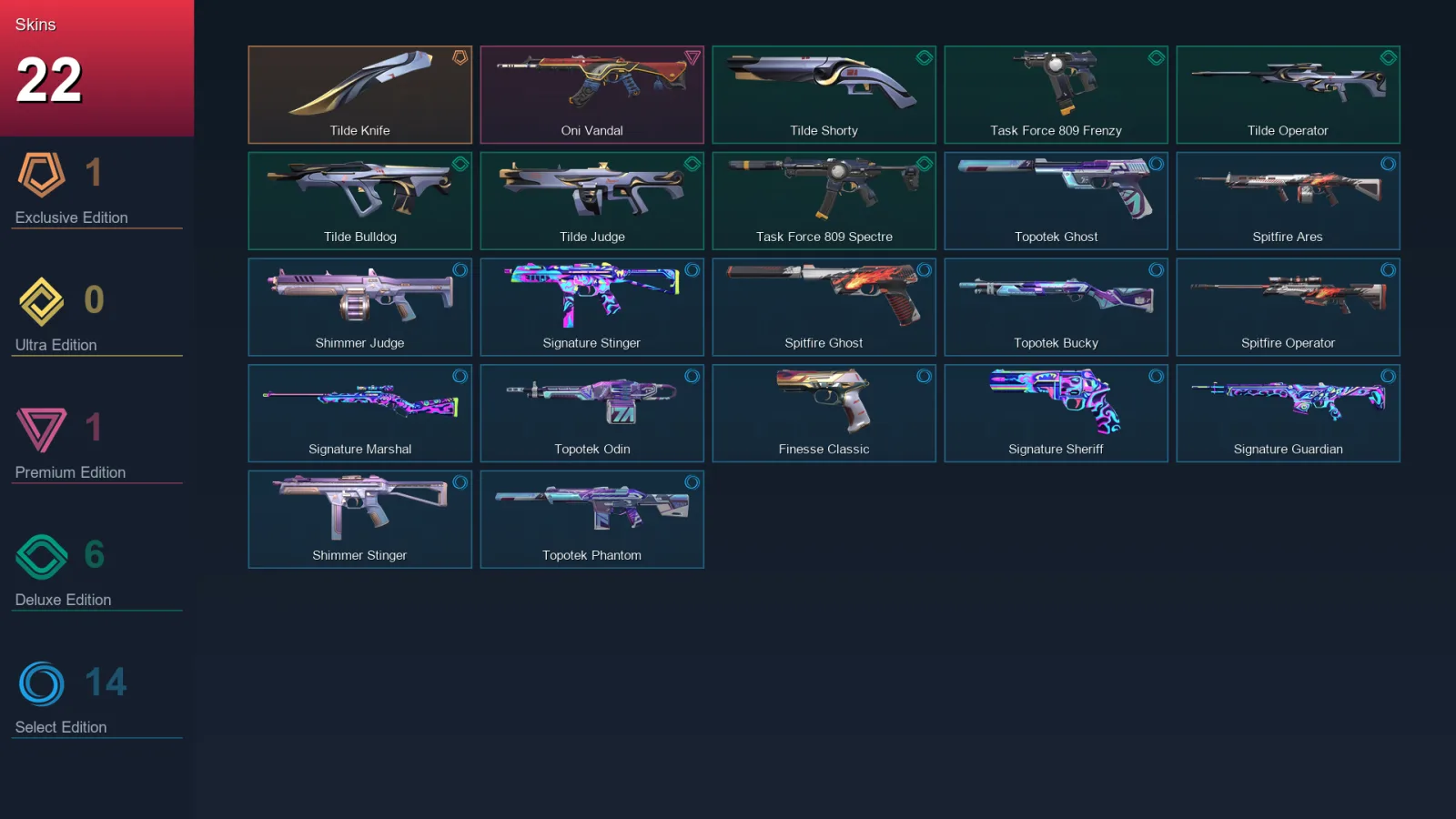 LA | Lv84 | Unranked | 22 Skin | 26 Agent | 51 Buddy