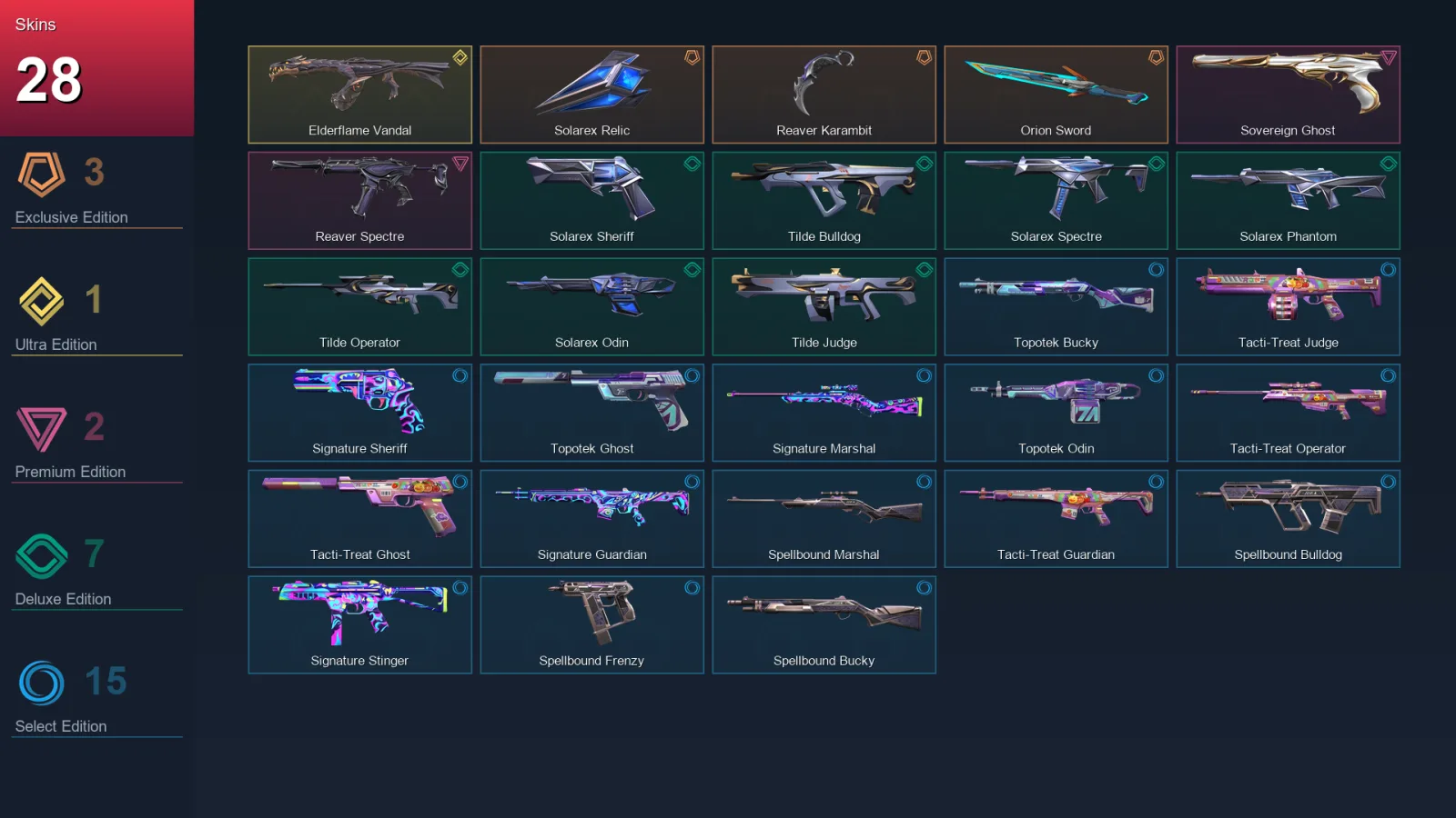EU | Lv62 | Unranked | 28 Skin | 18 Agent | 38 Buddy