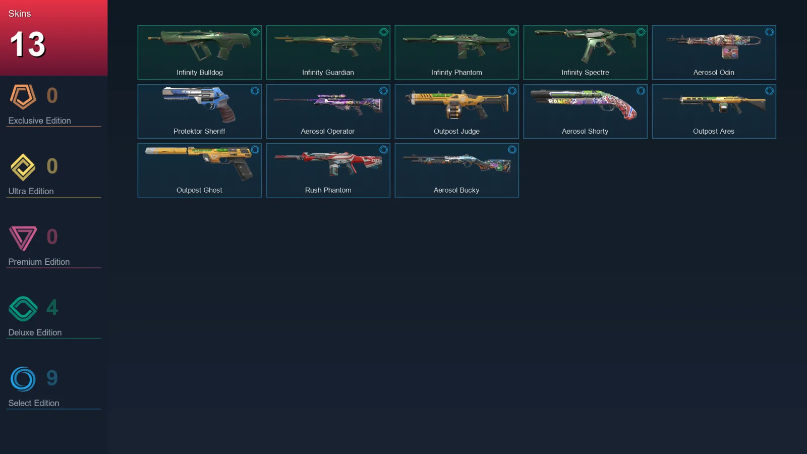 LA | Lv43 | Unranked | 13 Skin | 14 Agent | 27 Buddy