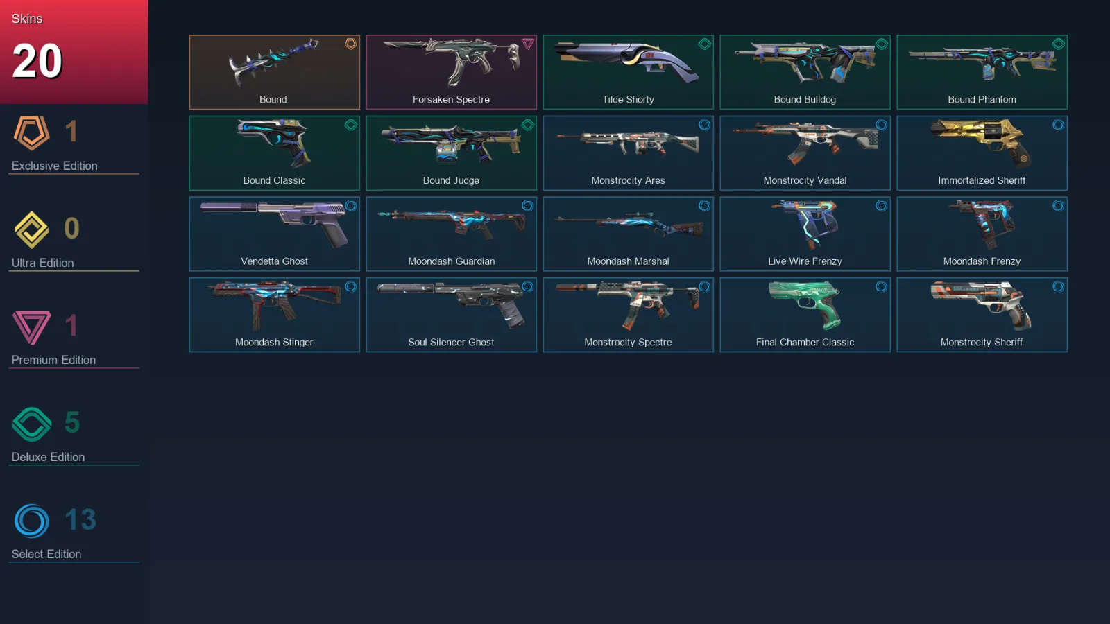 AP | Lv141 | Unranked | 20 Skin | 24 Agent | 58 Buddy — Valorant account