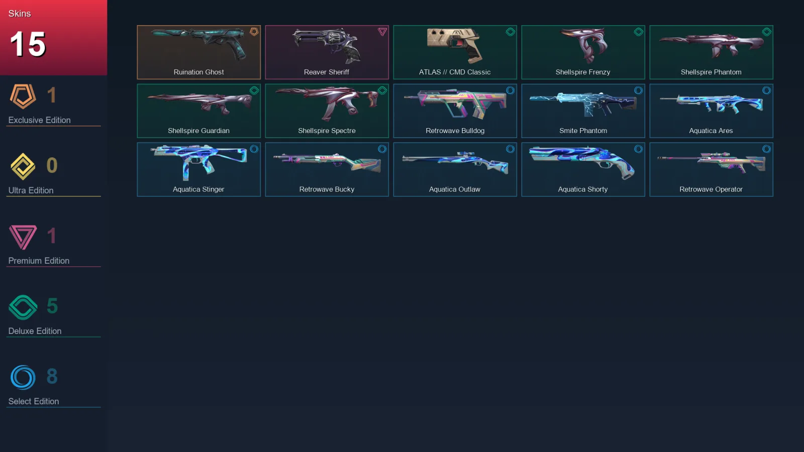 EU | Lv70 | Unranked | 15 Skin | 25 Agent | 38 Buddy