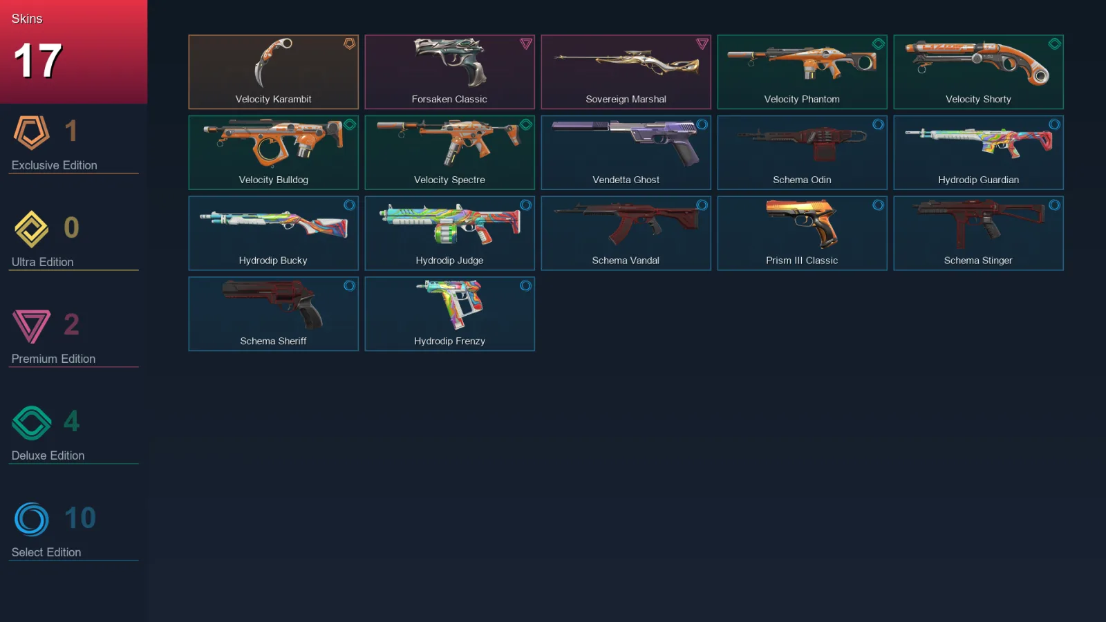 EU | Lv118 | Unranked | 17 Skin | 25 Agent | 64 Buddy — Valorant account