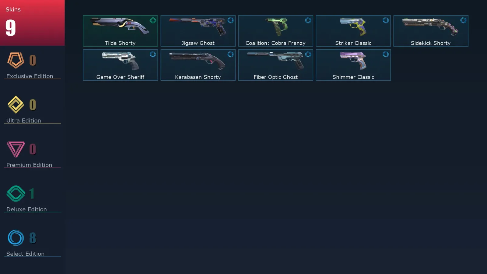 [Valorant] | EU | Level 161 | Ascendant 2 | 21 Agents | 9 Skins