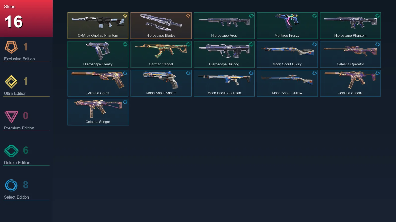 BR | Lv65 | Unranked | 16 Skin | 21 Agent | 27 Buddy