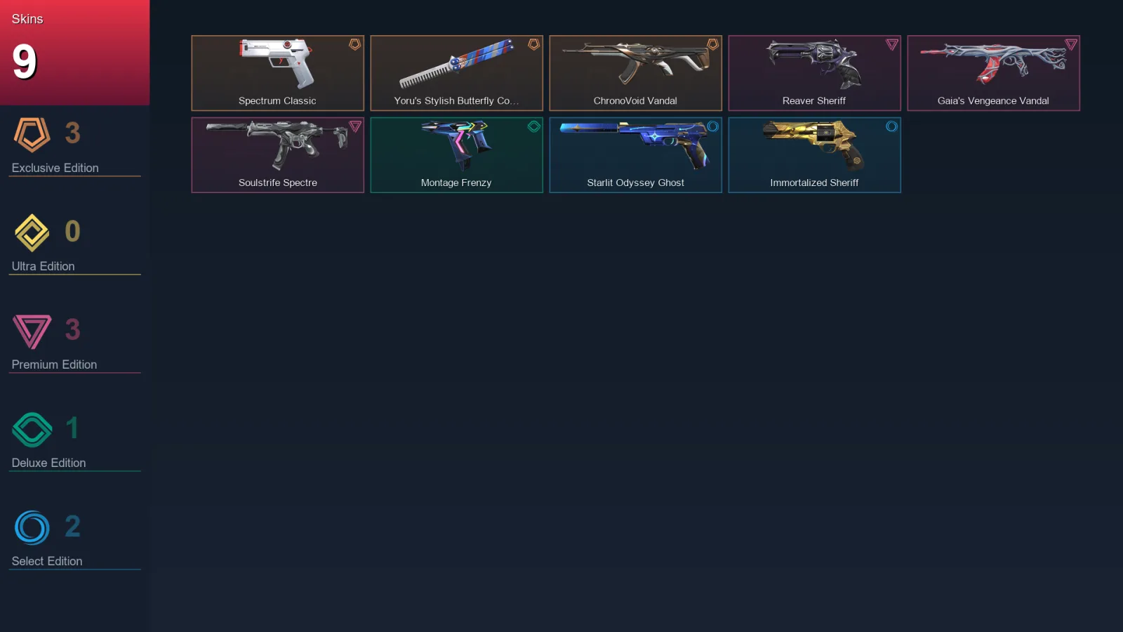 EU | Lv101 | Unranked | 9 Skin | 23 Agent | 28 Buddy