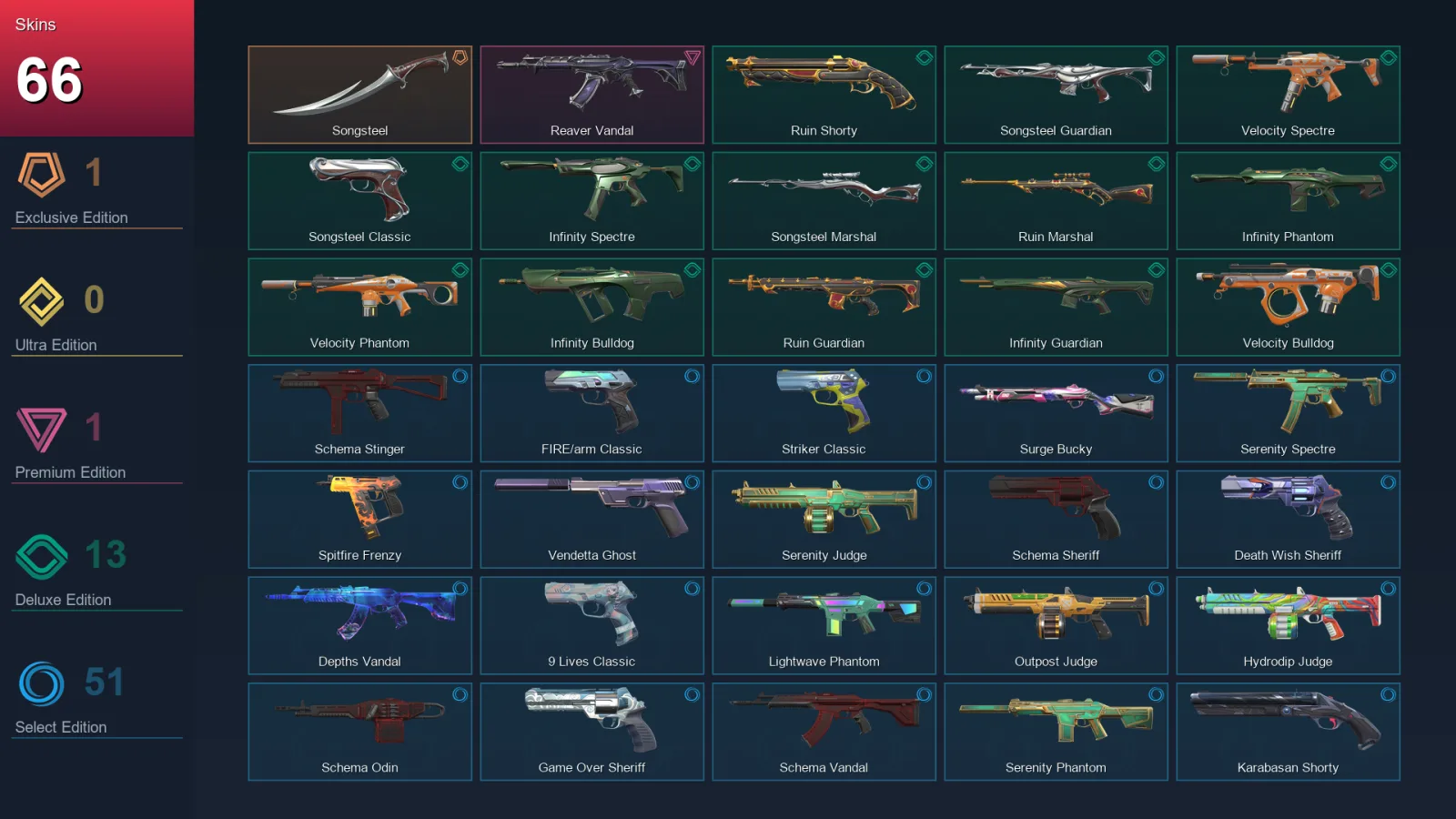 AP | Lv339 | Unranked | 66 Skin | 28 Agent | 119 Buddy