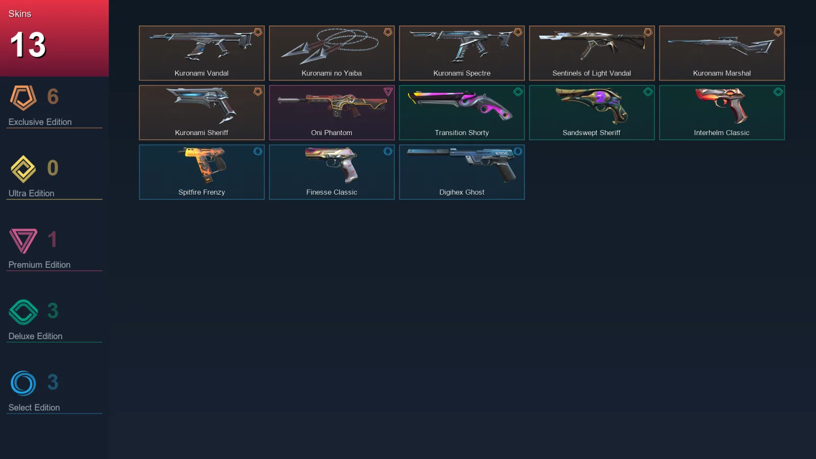 AP | Lv134 | Unranked | 13 Skin | 27 Agent | 55 Buddy — Valorant account