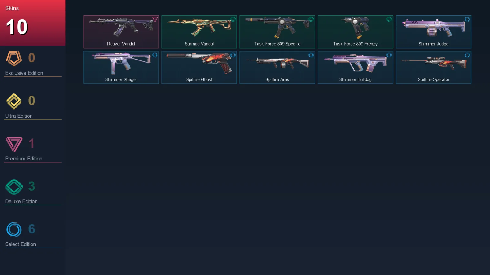 NA | Lv18 | Unranked | 10 Skin | 8 Agent | 7 Buddy — Valorant account