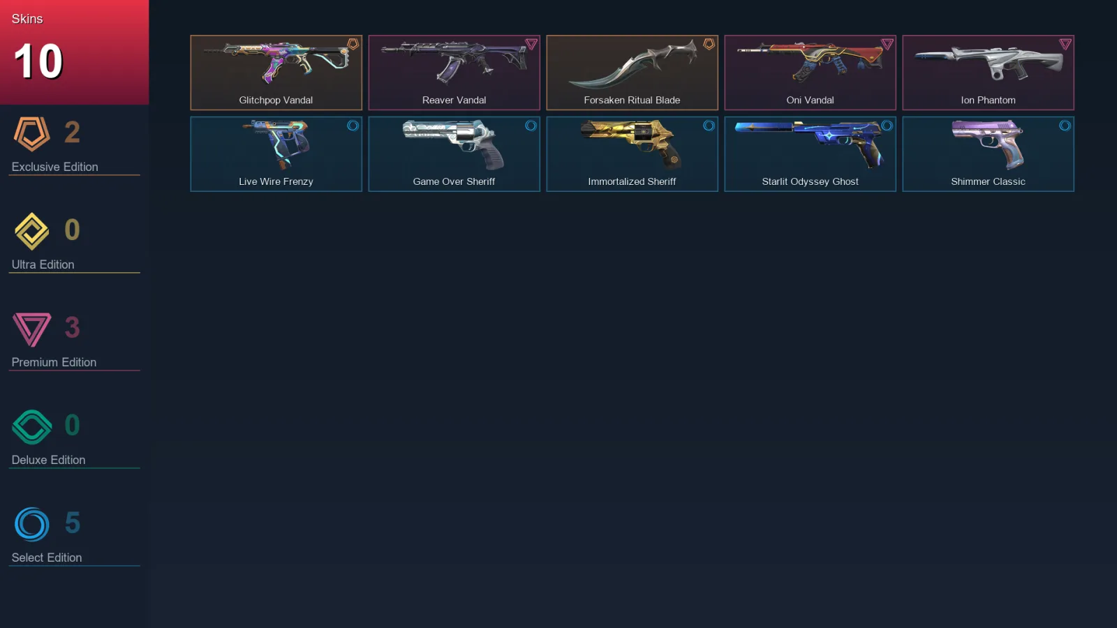 EU | Lv97 | Unranked | 10 Skin | 21 Agent | 30 Buddy