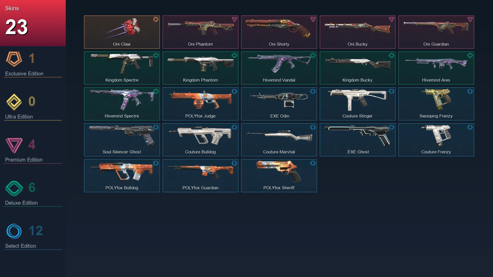 AP | Lv42 | Unranked | 23 Skin | 15 Agent | 34 Buddy — Valorant account