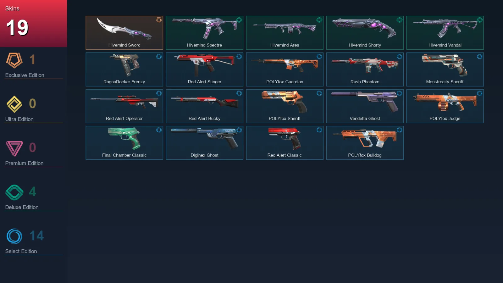 AP | Lv80 | Unranked | 19 Skin | 22 Agent | 47 Buddy — Valorant account