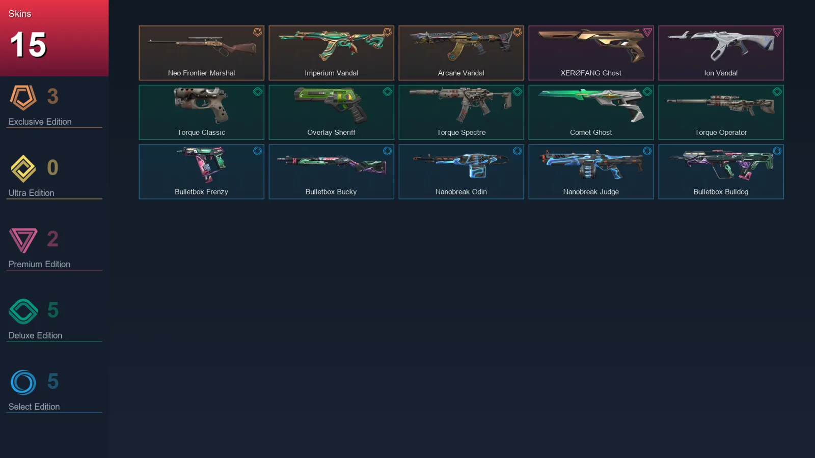AP | Lv87 | Unranked | 15 Skin | 26 Agent | 42 Buddy