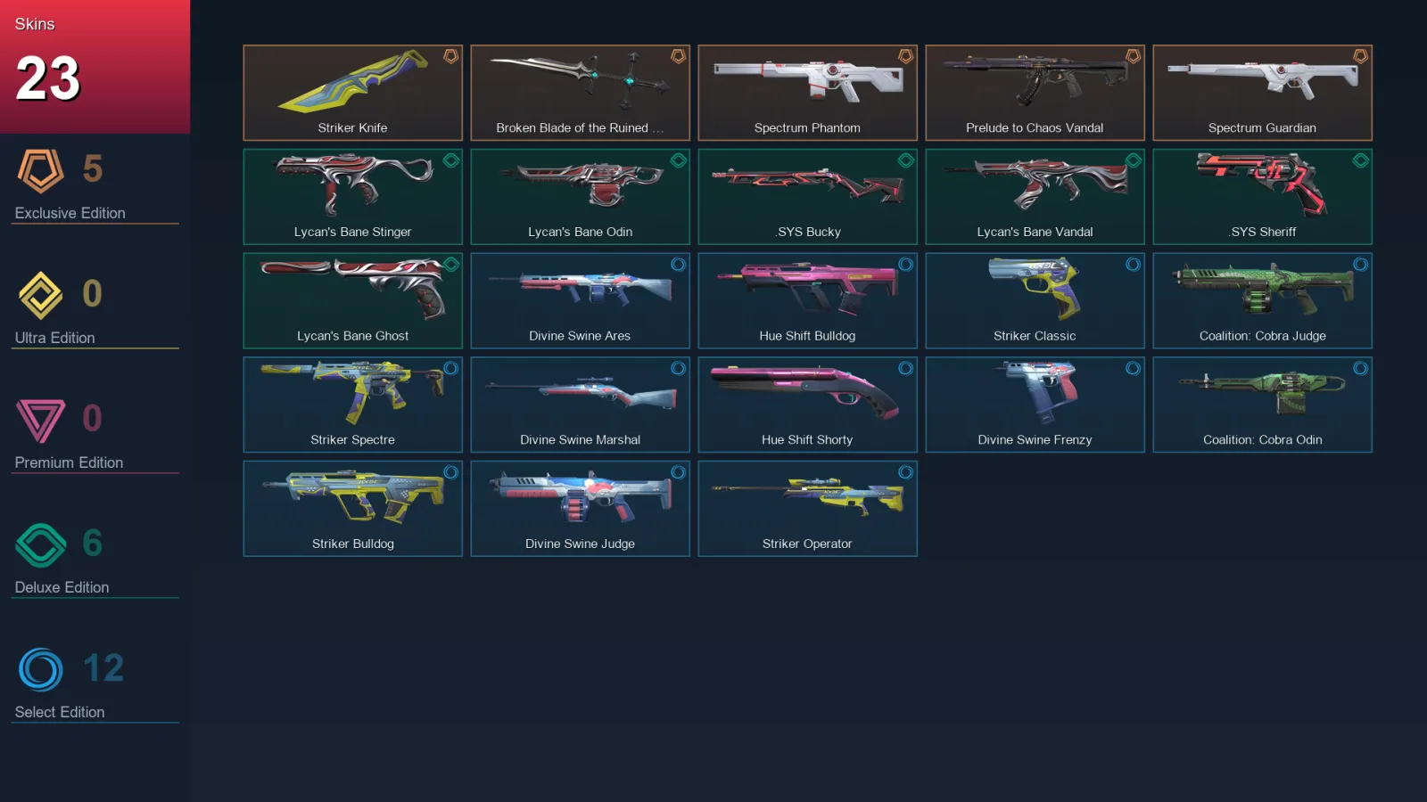 NA | Lv43 | Unranked | 23 Skin | 16 Agent | 27 Buddy — Valorant account
