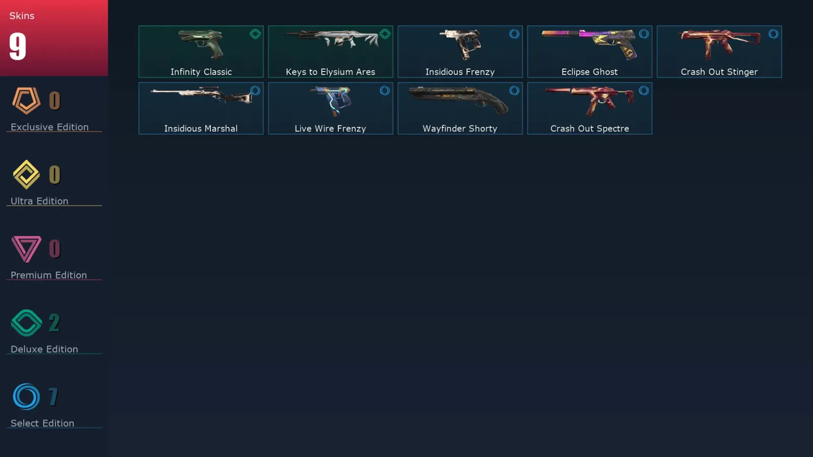 [Valorant] | EU | Level 71 | 23 Agents | 9 Skins