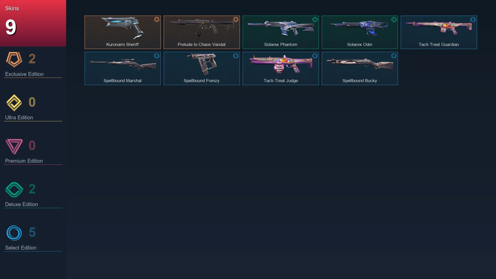 NA | Lv23 | Bronze I | 9 Skin | 9 Agent | 9 Buddy