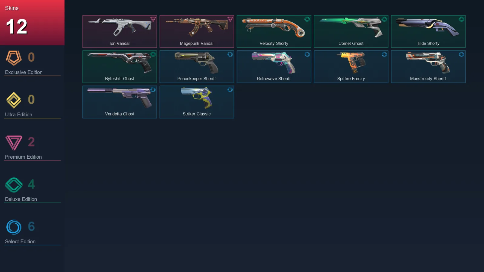 EU | Lv203 | Unranked | 12 Skin | 27 Agent | 65 Buddy — Valorant account