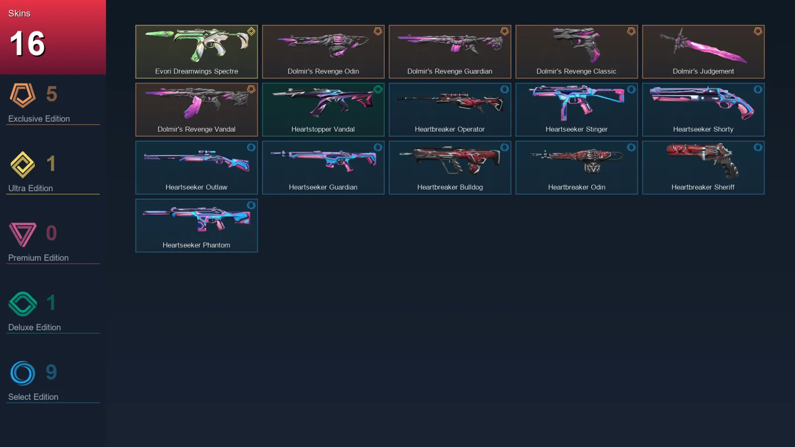 AP | Lv29 | Unranked | 16 Skin | 11 Agent | 13 Buddy — Valorant account