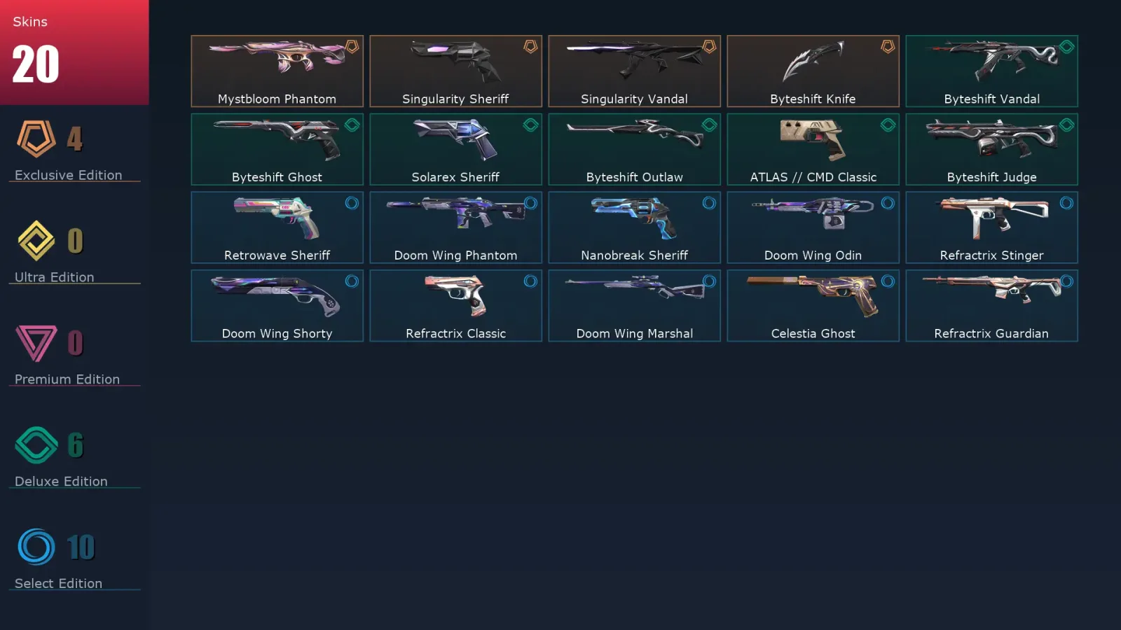 [Valorant] | EU | Level 140 | 27 Agents | 20 Skins
