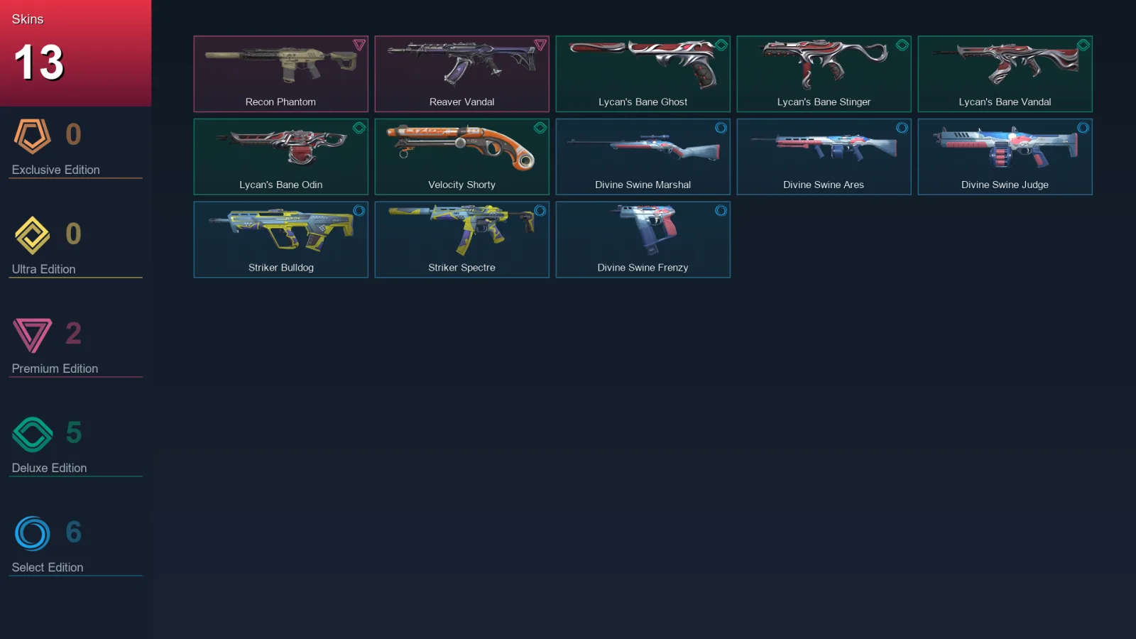 EU | Lv69 | Unranked | 13 Skin | 22 Agent | 40 Buddy
