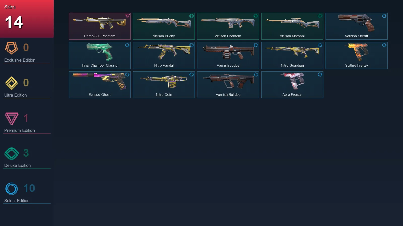AP | Lv136 | Unranked | 14 Skin | 26 Agent | 62 Buddy — Valorant account