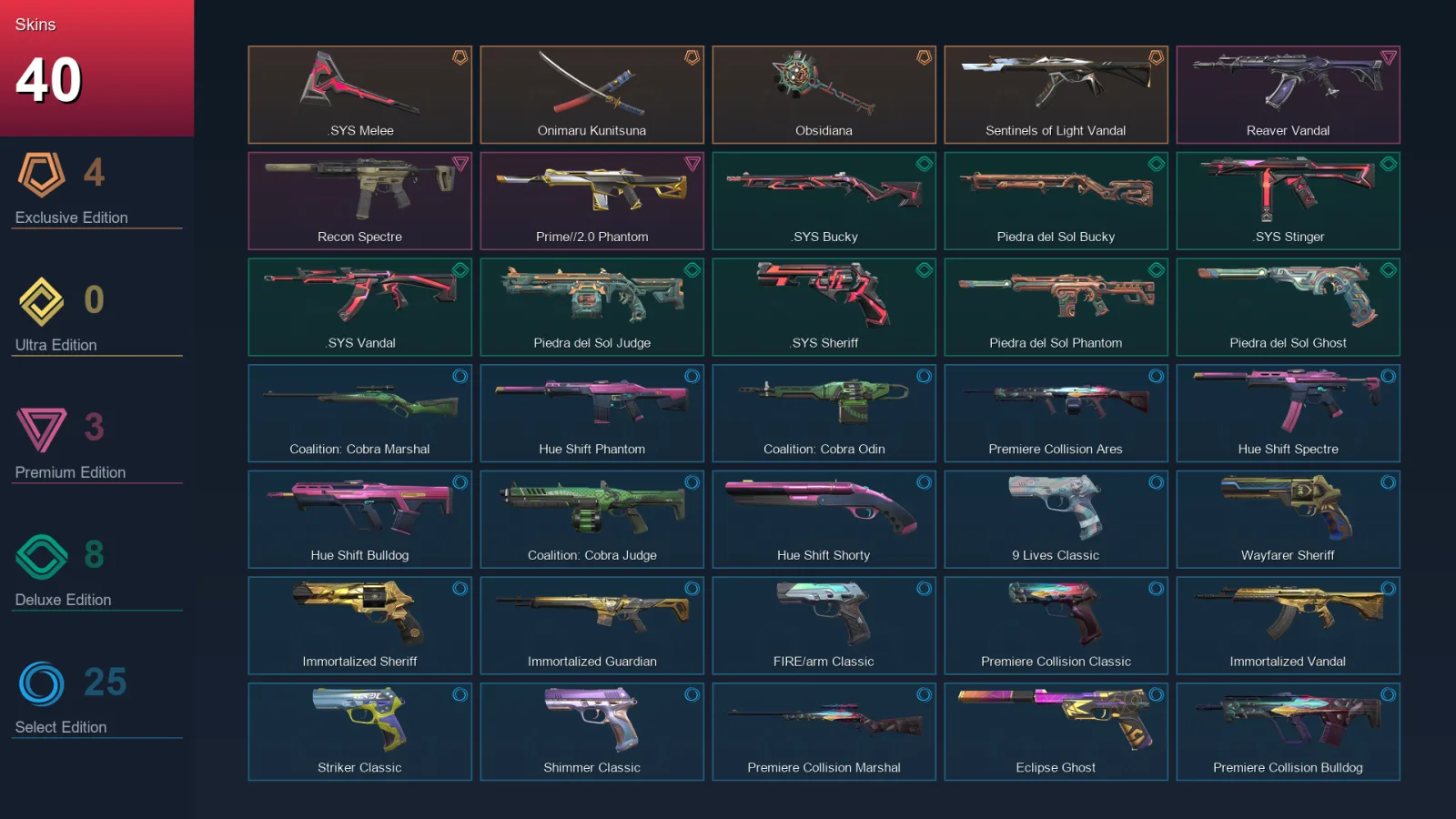 EU | Lv150 | Unranked | 40 Skin | 28 Agent | 69 Buddy — Valorant account