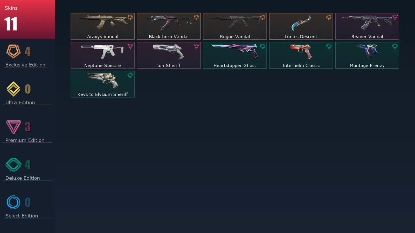 [Valorant] | EU | Level 87 | Gold 1 | 21 Agents | 11 Skins — Valorant account