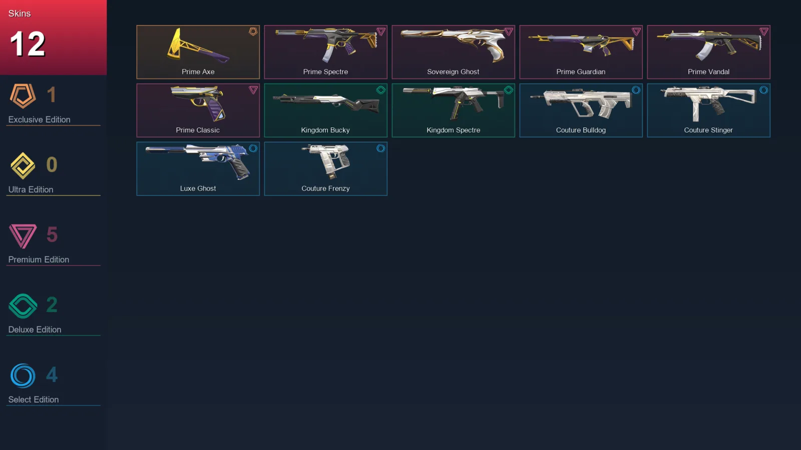 EU | Lv9 | Unranked | 12 Skin | 10 Agent | 13 Buddy — Valorant account