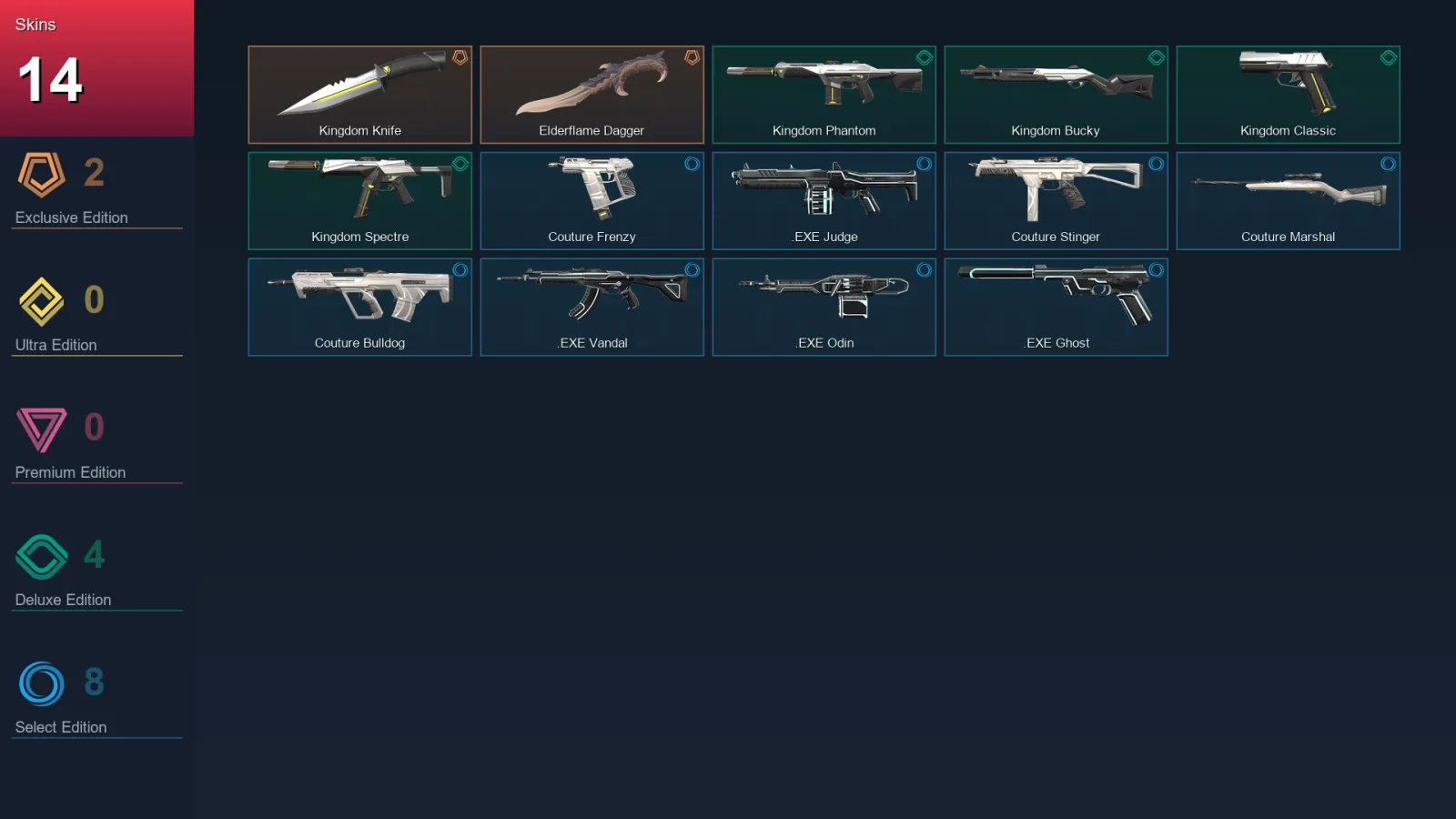 NA | Lv23 | Unranked | 14 Skin | 9 Agent | 23 Buddy