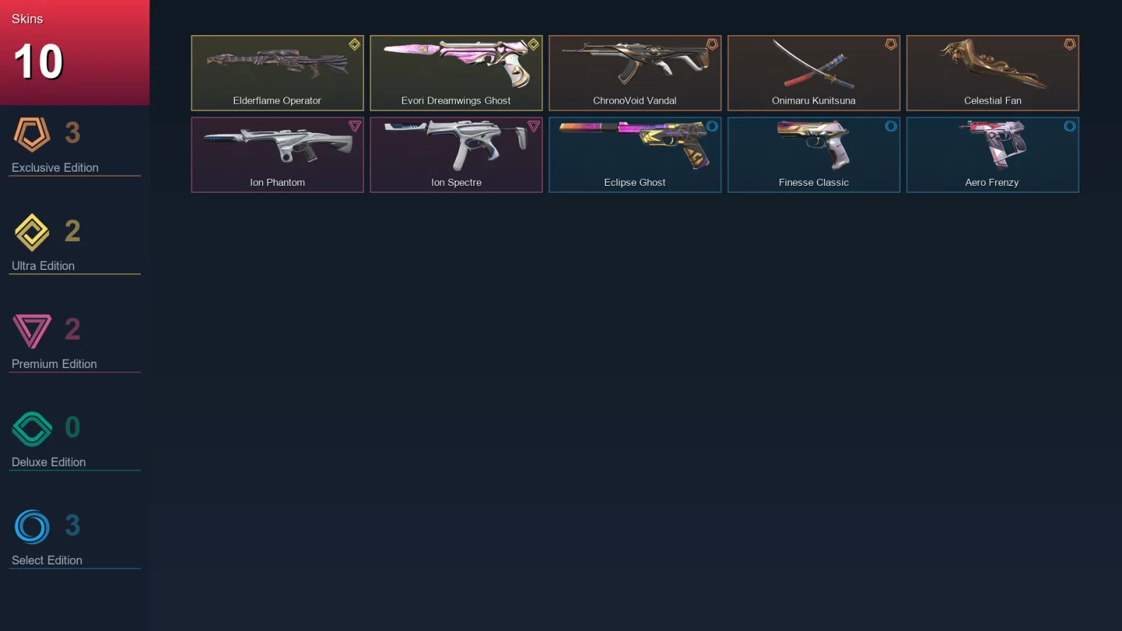 AP | Lv98 | Unranked | 10 Skin | 23 Agent | 41 Buddy
