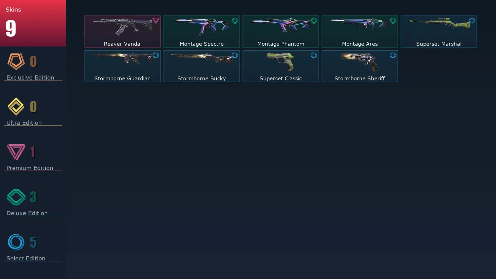 [Valorant] | EU | Level 35 | Ascendant 1 | 8 Agents | 9 Skins — Valorant account