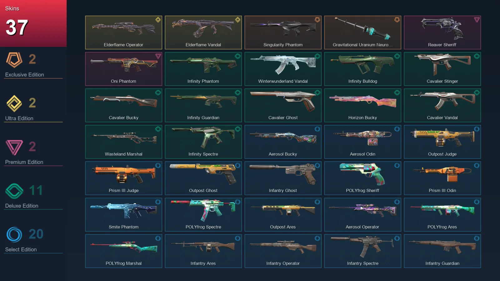NA | Lv49 | Unranked | 37 Skin | 10 Agent | 19 Buddy