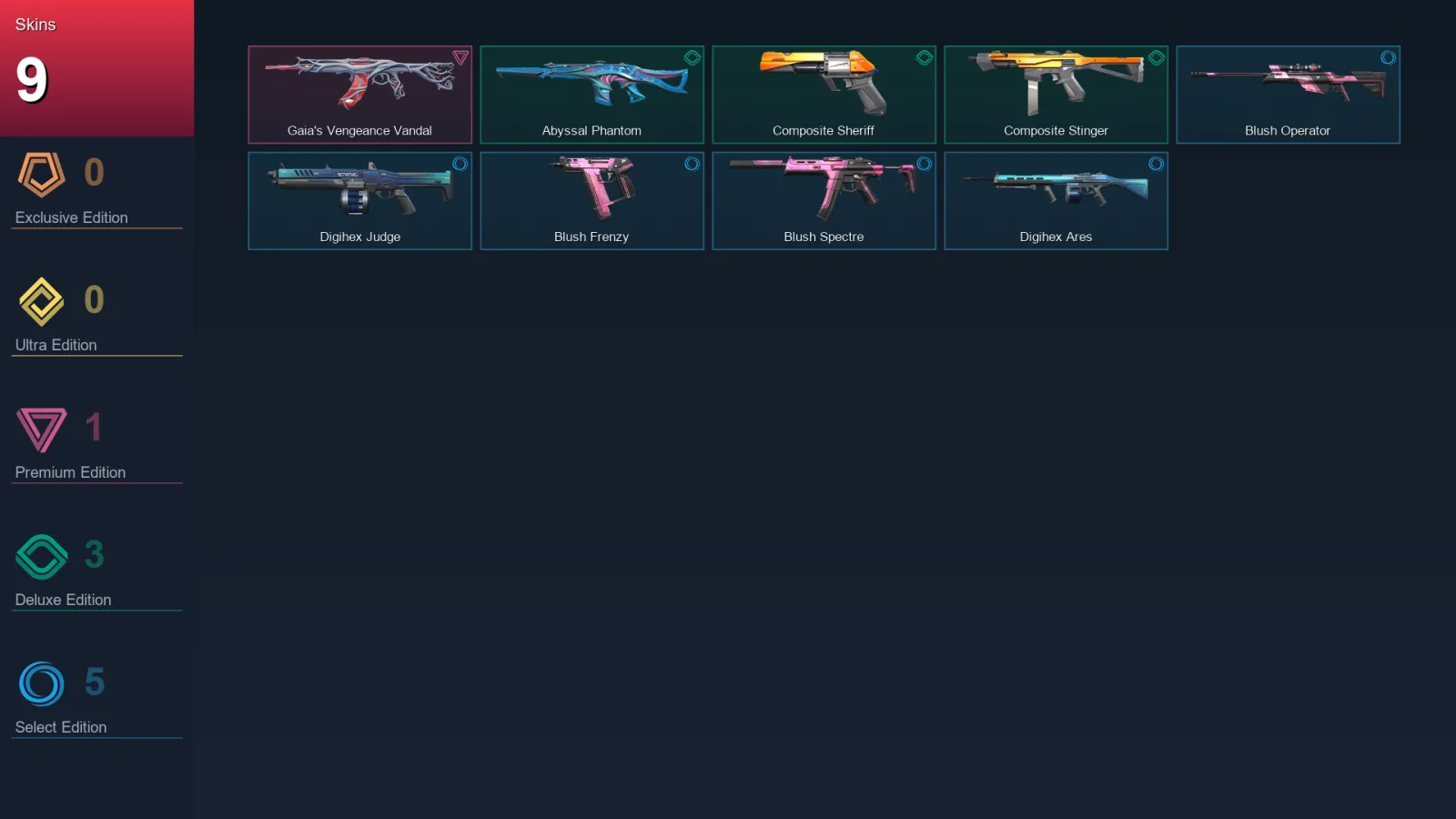 LA | Lv33 | Unranked | 9 Skin | 7 Agent | 12 Buddy