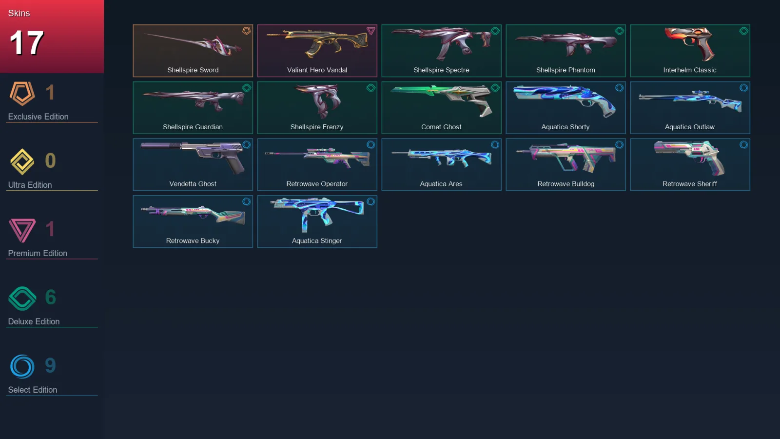 EU | Lv74 | Unranked | 17 Skin | 20 Agent | 37 Buddy