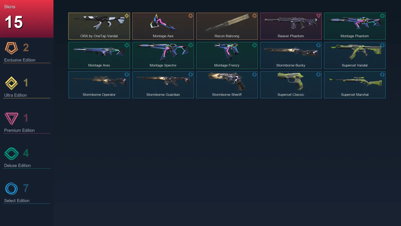AP | Lv32 | Unranked | 15 Skin | 11 Agent | 14 Buddy