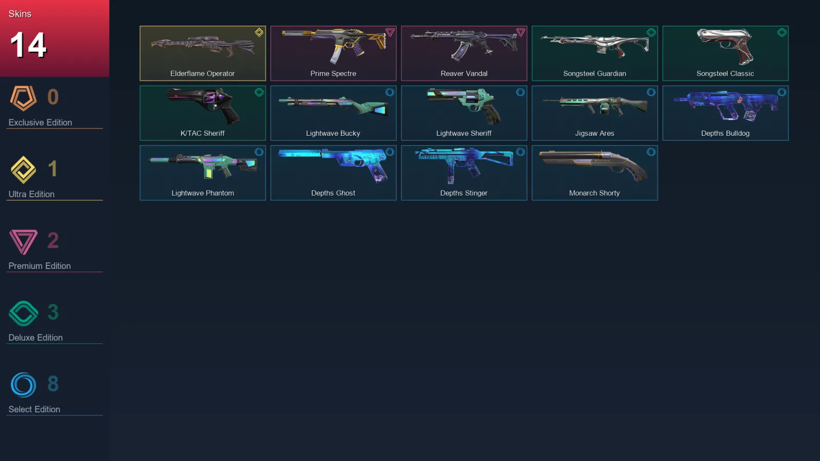 EU | Lv32 | Unranked | 14 Skin | 12 Agent | 19 Buddy