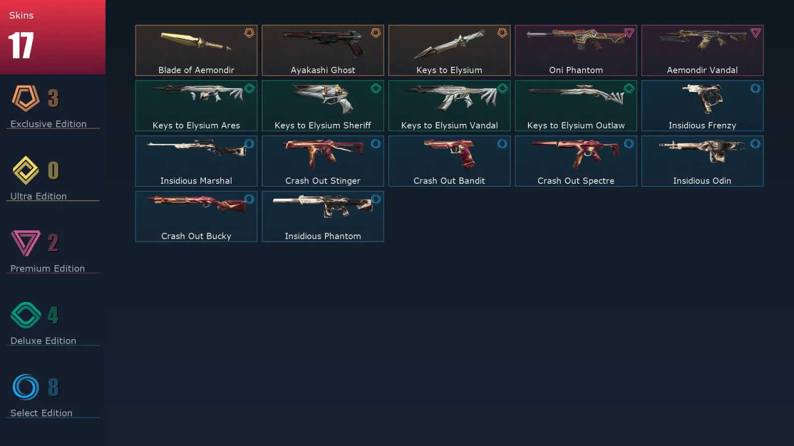 [Valorant] | EU | Level 31 | Silver 3 | 13 Agents | 17 Skins — Valorant account