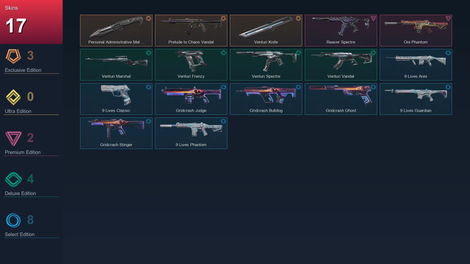 EU | Lv55 | Unranked | 17 Skin | 19 Agent | 24 Buddy — Valorant account