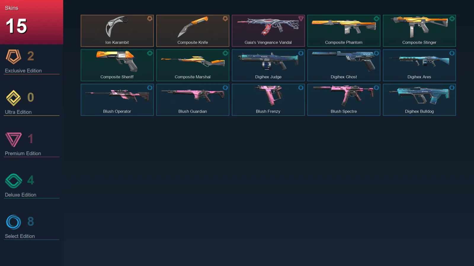 BR | Lv51 | Unranked | 15 Skin | 20 Agent | 19 Buddy — Valorant account