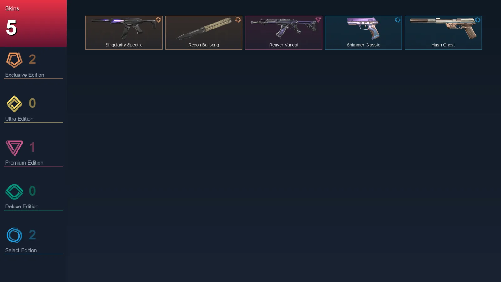 EU | Lv84 | Unranked | 5 Skin | 23 Agent | 35 Buddy