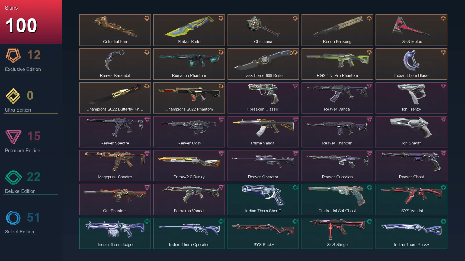 NA | Lv155 | Unranked | 100 Skin | 24 Agent | 84 Buddy — Valorant account