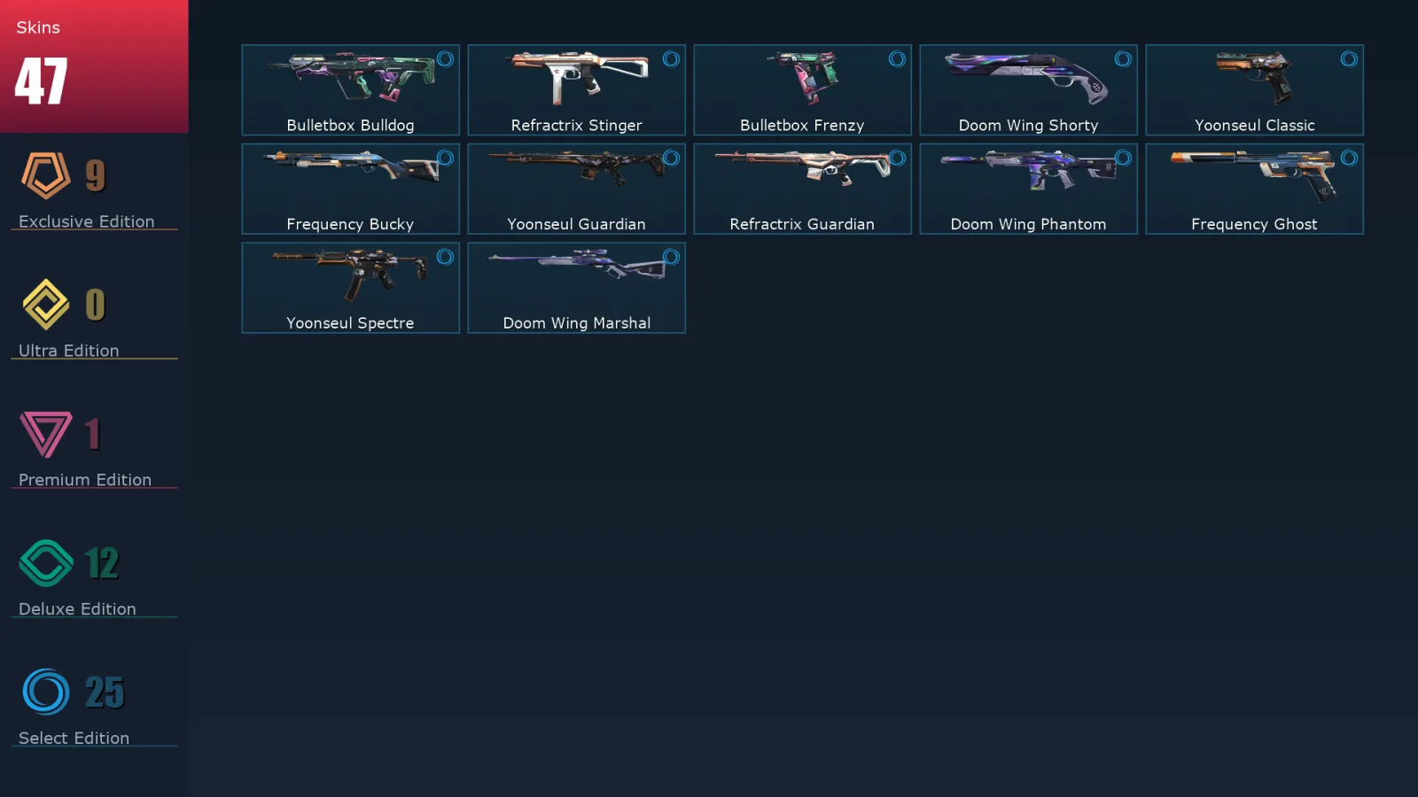 [Valorant] | EU | Level 138 | 29 Agents | 47 Skins