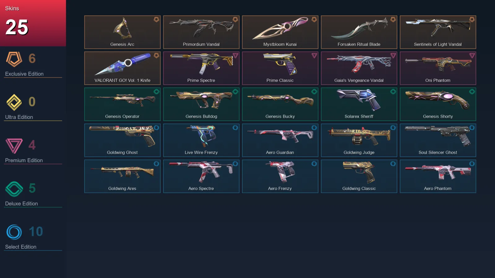AP | Lv123 | Unranked | 25 Skin | 26 Agent | 66 Buddy — Valorant account