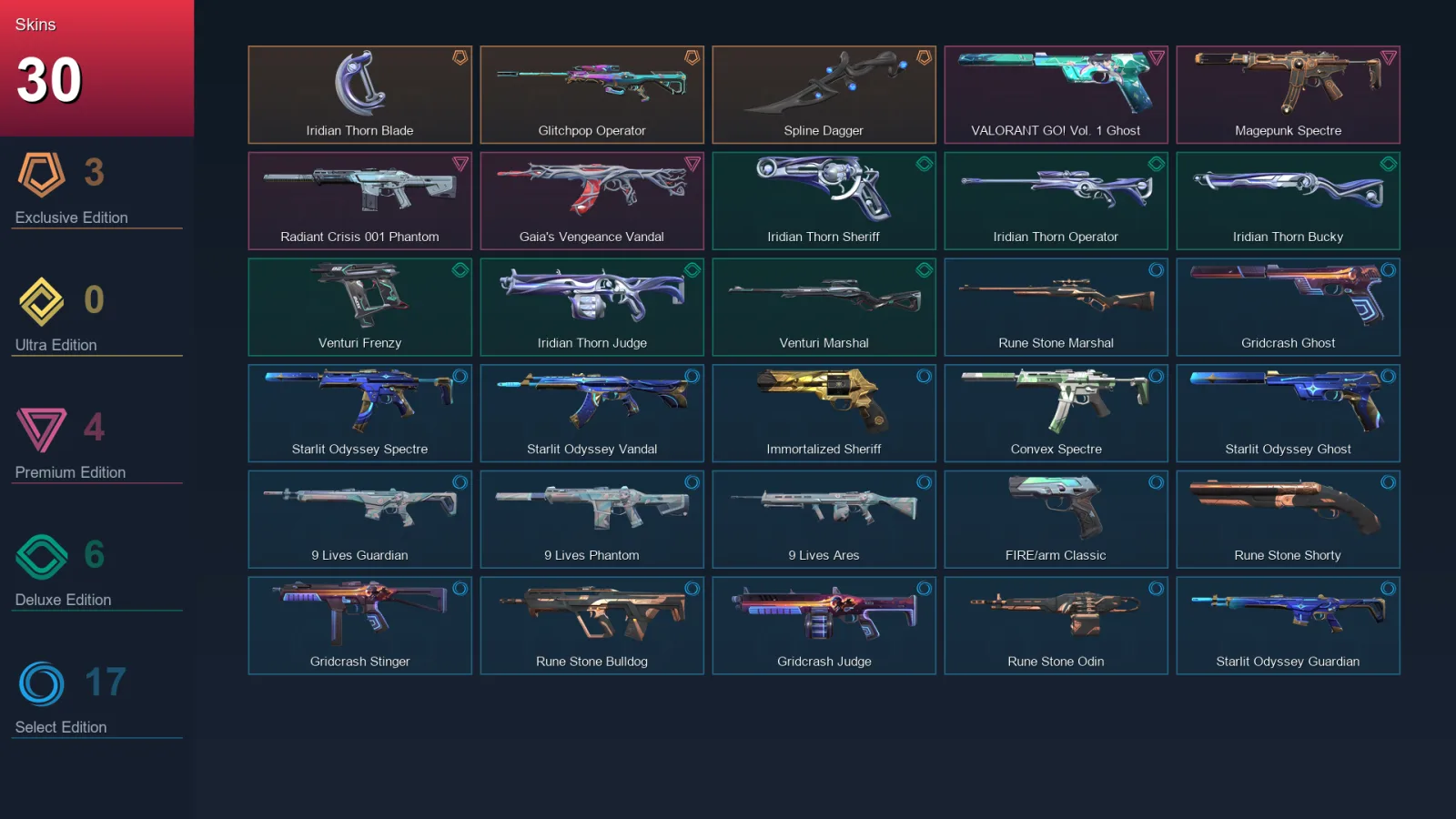 BR | Lv86 | Unranked | 30 Skin | 25 Agent | 44 Buddy